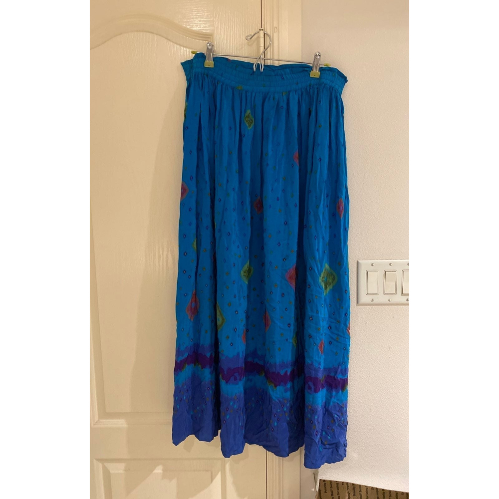Vintage 80s 90s Diane Gilman Silk Skirt Size Small